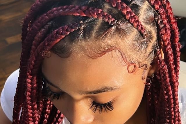 Cornrow Boho Braiding in Forest Park