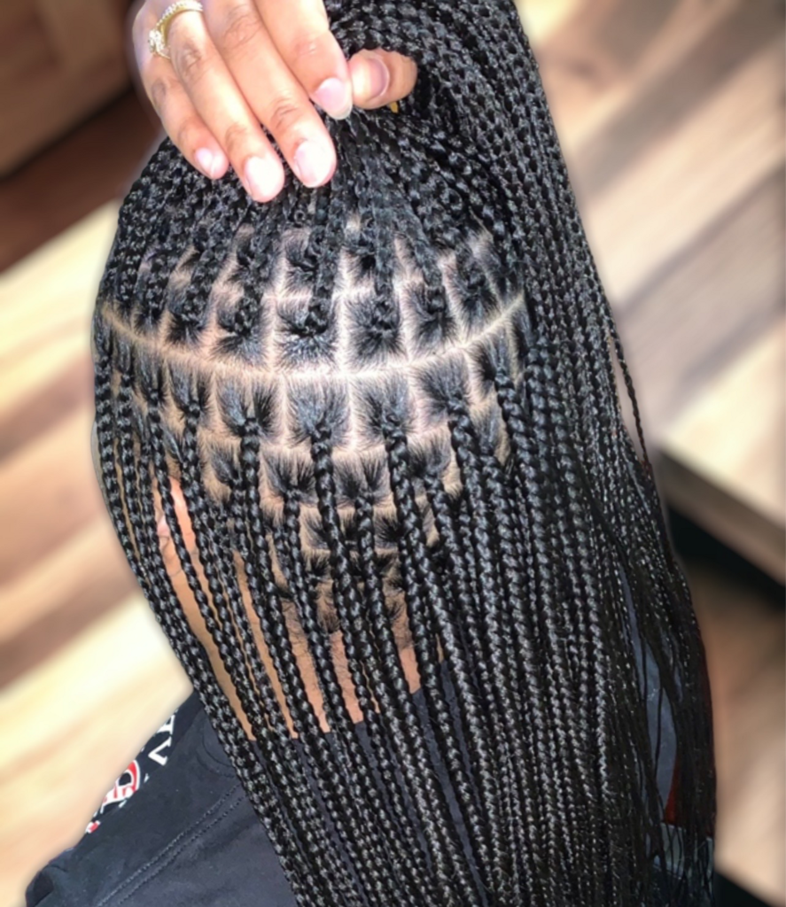 Knotless Braiding in Forest Park