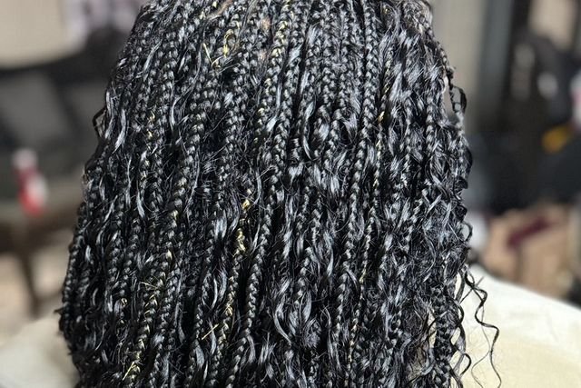 Cornrow Boho Braiding in Forest Park