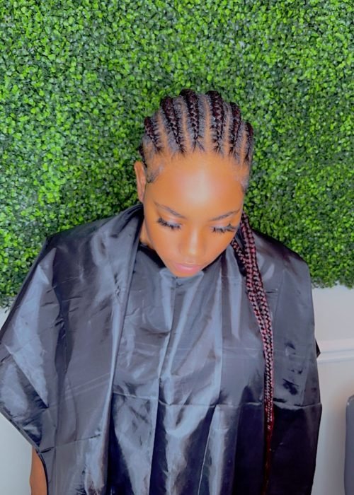 Cornrow Boho Knotless Braiding